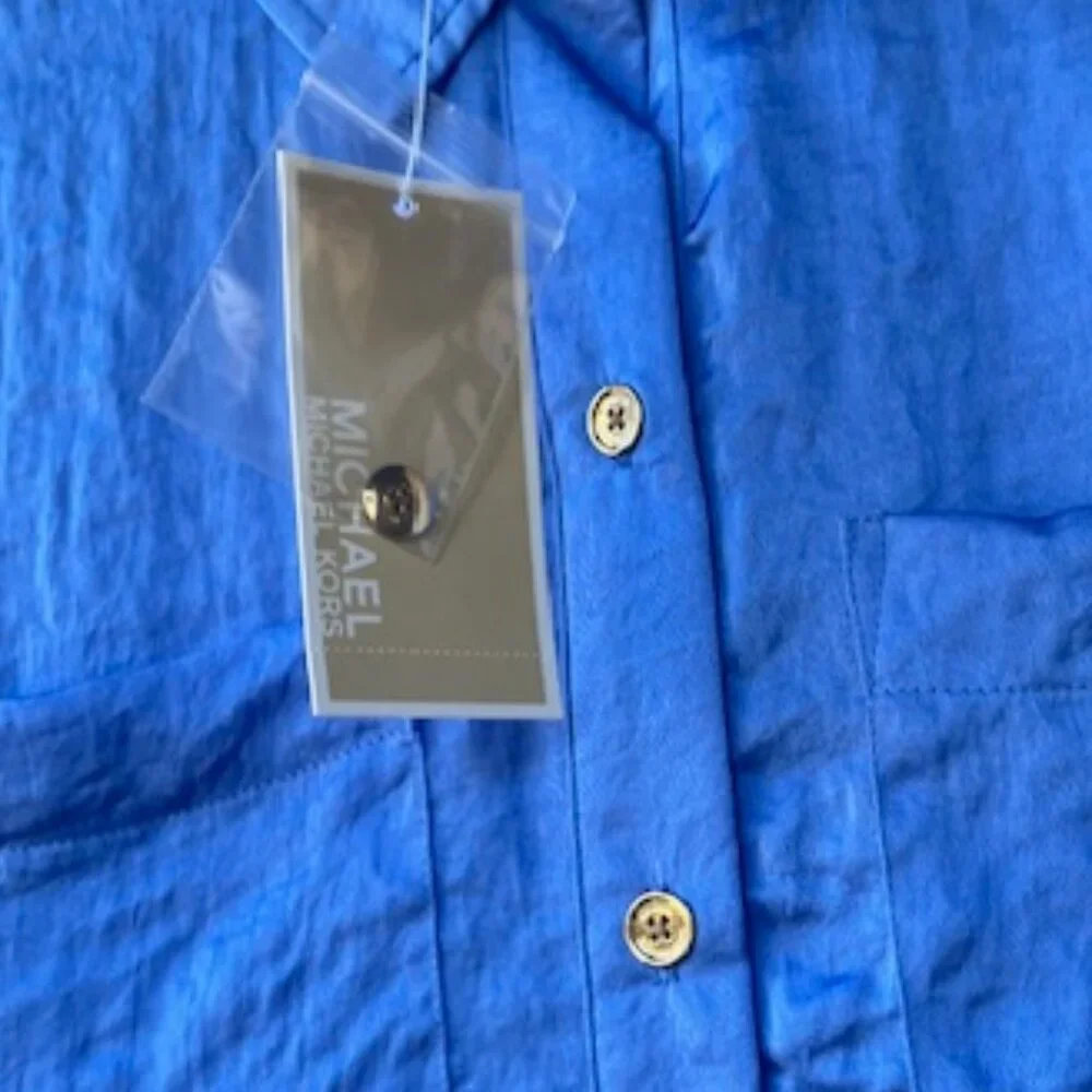 Cerulean Blue MK Tunic Blouse – new with tags - Picture 6 of 7